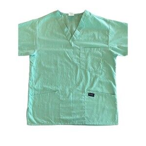 RMF Scrubs Top Size Small-Green 3 pocket  V neck Women’s Small